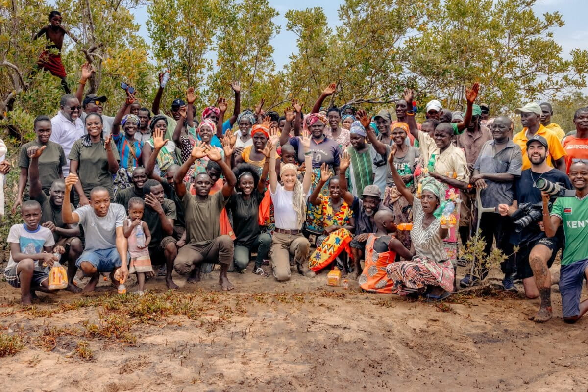 Seatrees and project partner COBEC with local community members in Marereni, Kenya.