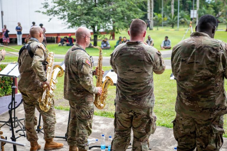U.S. Army band plays for Papua New Guinea during Exercise Tamiok Strike 2026 U.S. Army band plays for Papua New Guinea during Exercise Tamiok Strike 2026