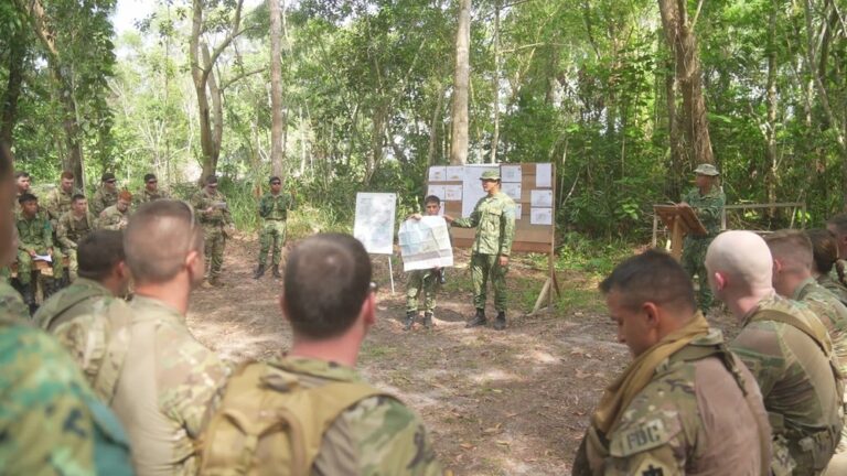 US Army, Royal Brunei Land Forces conduct land navigation training during Exercise Pahlawan Warrior 26