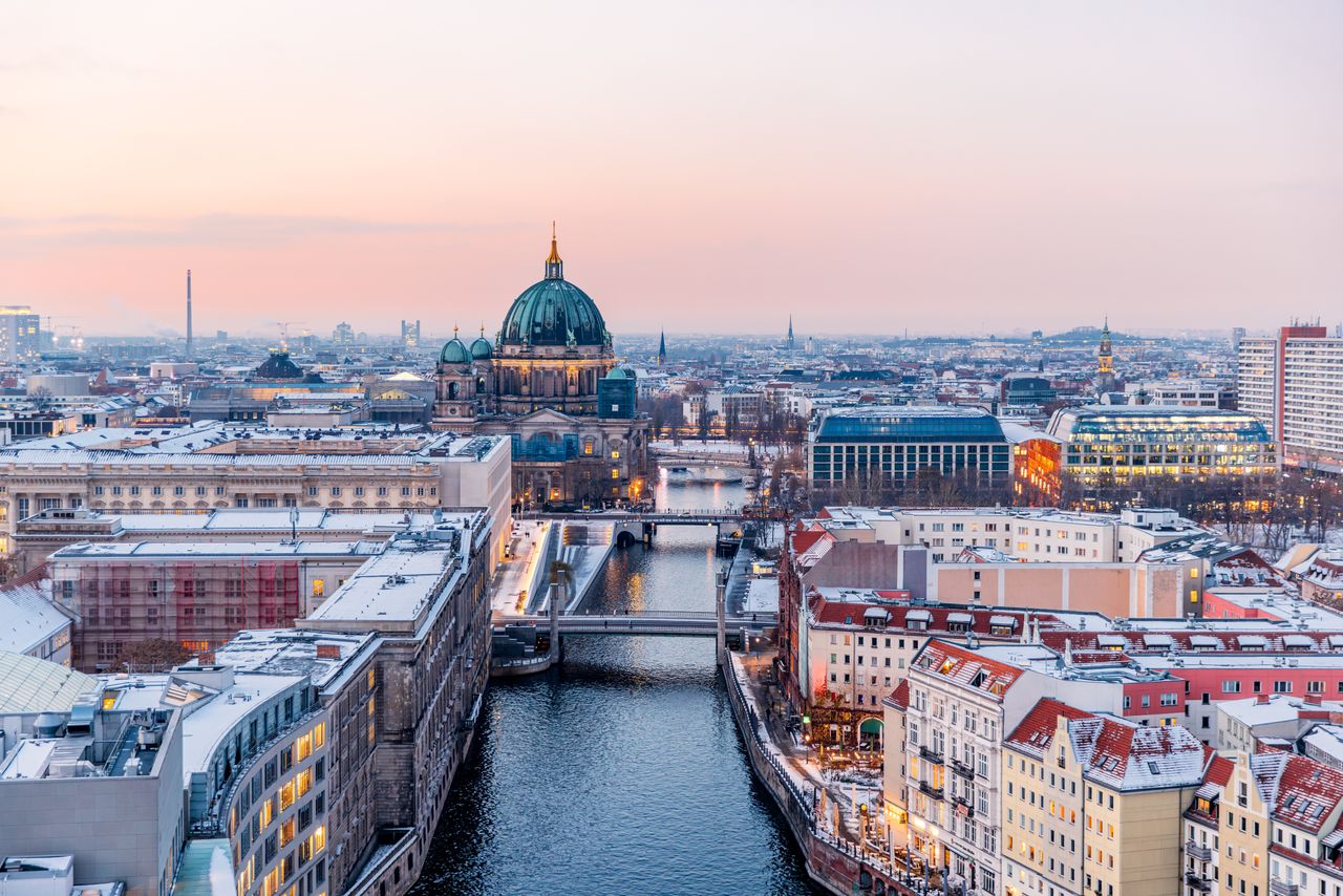 Credit: Berlin's cityscape includes the Berlin Cathedral and Spree river.