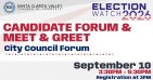Sept. 10: Chamber Announces Election Watch 2026 Candidate Forum, Meet the Candidates Reception