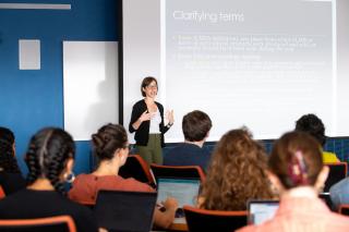 Nicole Tichenor teaches a class