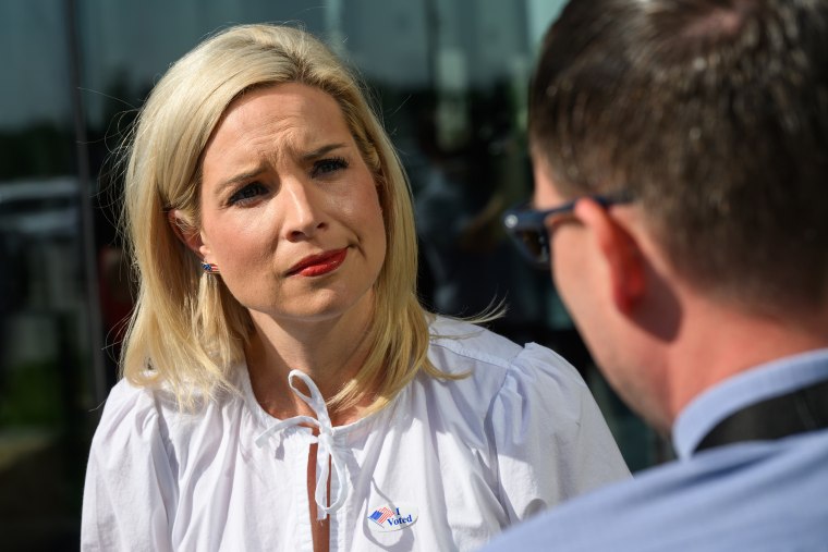 Iowa Senate Candidate Ashley Hinson Votes On Primary Day