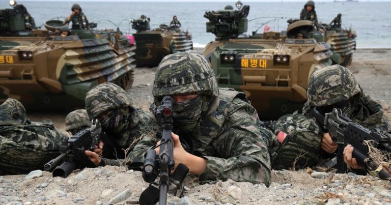 U.S. cancels South Korea marine drills over tied up forces in Iran war U.S. cancels South Korea marine drills over tied up forces in Iran war