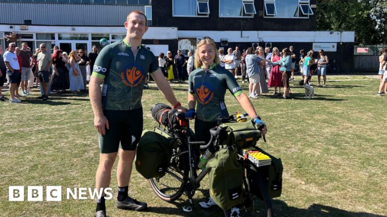 Manchester couple begin round-the-world cycling challenge for Parkinson's disease