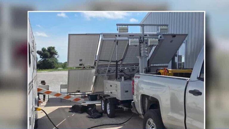 Davis County school system sends mobile solar power to vaccine site Davis County school system sends mobile solar power to vaccine site