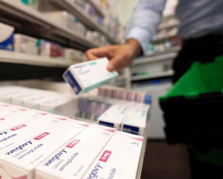General view of the oral weight loss service in the pharmacy at Superdrug’s Strand store in London