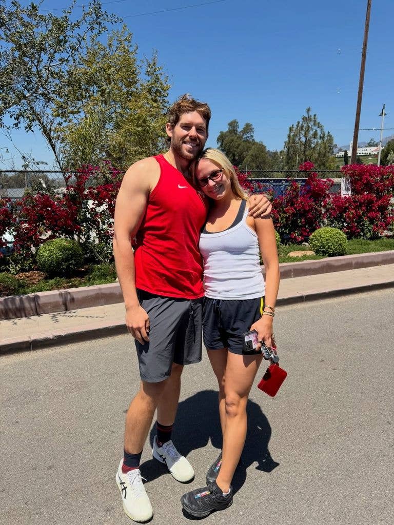 Christopher Schwarzenegger showing off buff body, shared via Instagram