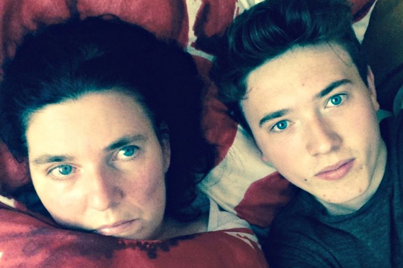 From left: Geraldine and Jordan Adams in 2016Credit: Courtesy Jordan and Cian Adams