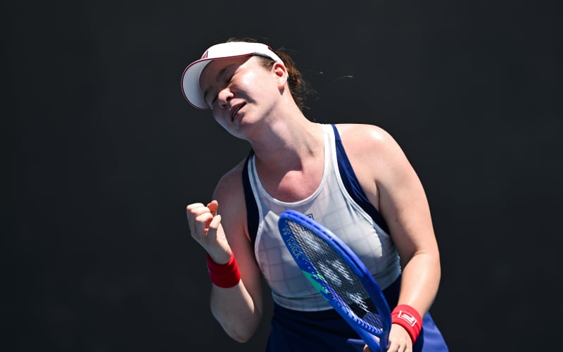 Lulu Sun at the Australian Open.
