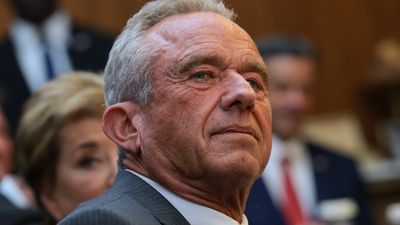 Secretary of Health and Human Services Robert F. Kennedy Jr. attends a Cabinet Meeting at Camp Davaid, the presidential retreat, on July 31, 2026 in Camp David, Maryland.