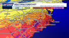 Hot weather, Extreme Heat Dashboard in NC | Weekend forecast