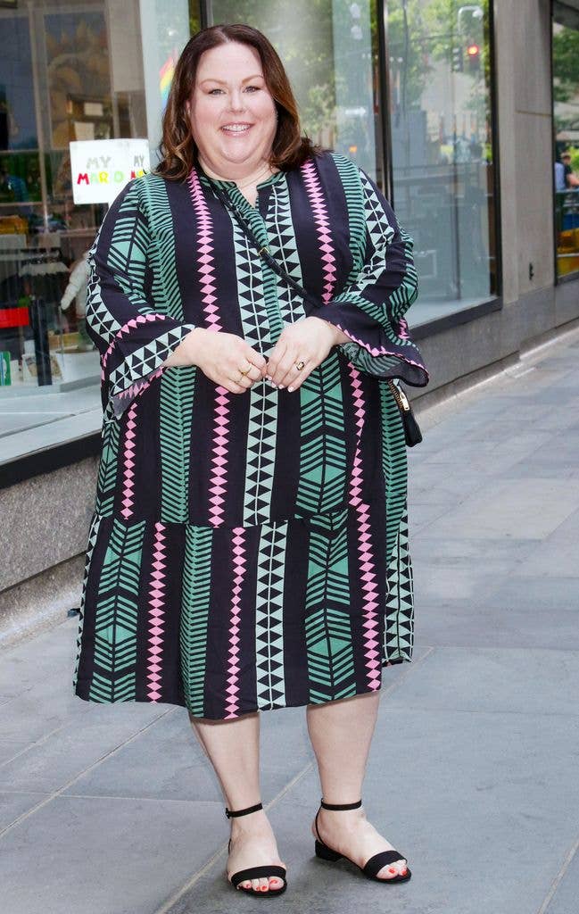 Chrissy Metz showed off her weight loss in dress and heels