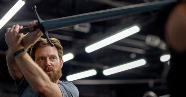 Getting ripped ‘Odyssey’-style at this L.A. sword Getting ripped 'Odyssey'-style at this L.A. sword