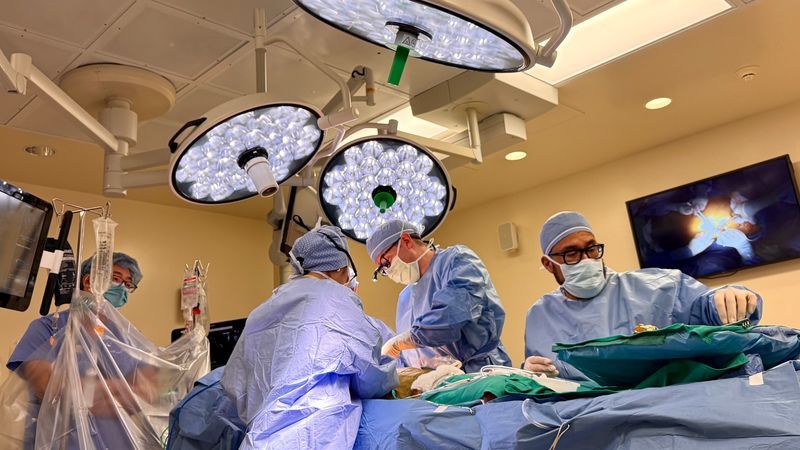 Raul Martin, 64, who considered himself healthy, said an alert from his smartwatch helped reveal a potentially life-threatening heart problem that ultimately led him to undergo an advanced form of robotic bypass surgery. (El Camino Health)