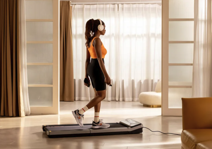 woman on treadmill