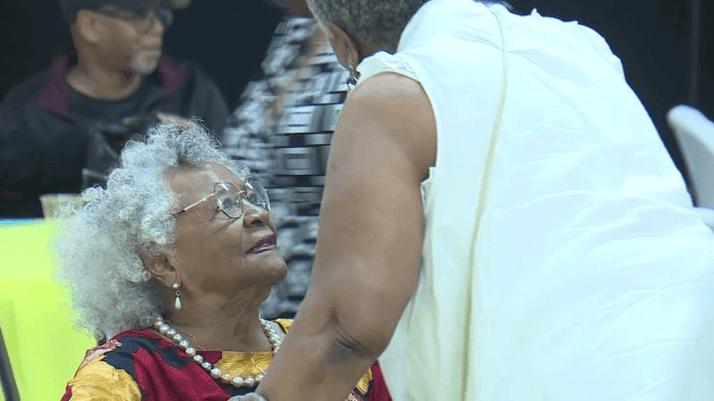 Mason Byrd turned 107 on Saturday. Born in 1919, Byrd raised nine children and has spent most of her life in Kansas City. (KMBC/CNN NEWSOURCE)