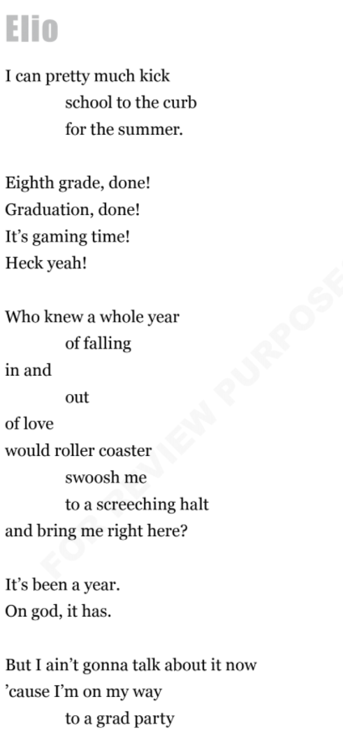 An image of text that looks like a poem and has irregular lines.