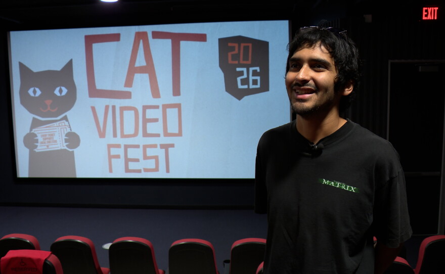 Digital Gym Cinema Exhibition Manager Kristian Perez-Franco is shown at the Digital Gym Cinema on August 6, 2026.