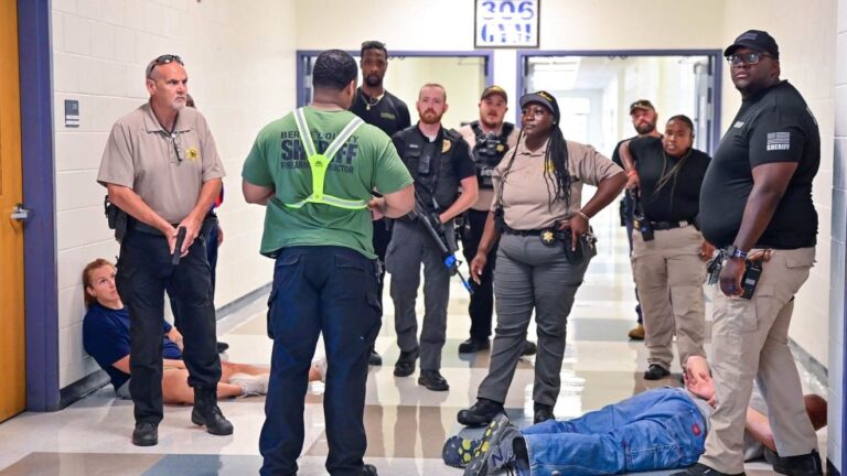 Bertie County agencies and schools join active shooter training exercise