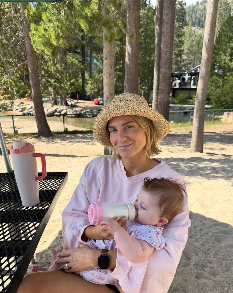 meghan trainor with baby daughter mikey
