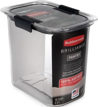 Rubbermaid Brilliance 12-Cup Airtight Food Storage Container