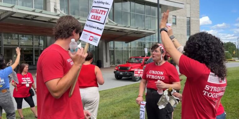 UVM Medical Center support staff picket as contracts expire, talks stall UVM Medical Center support staff picket as contracts expire, talks stall