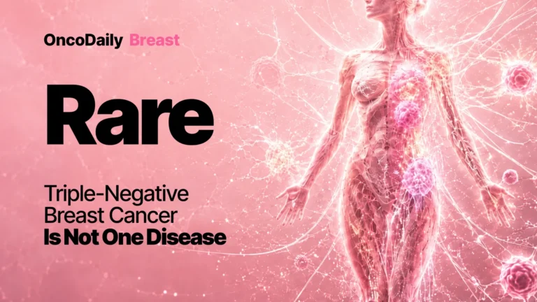 Rare Triple-Negative Breast Cancer Is Not One Disease Rare Triple-Negative Breast Cancer Is Not One Disease