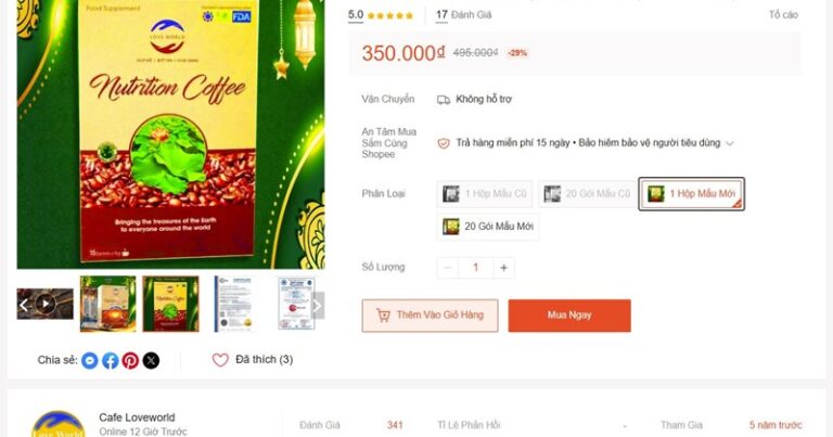 Review of Love World Nutrition Coffee supplementary advertising Review of Love World Nutrition Coffee supplementary advertising
