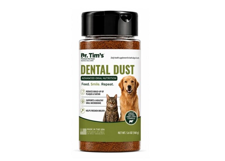 Dr. Tim’s Pet Food Launches Dental Dust Daily Oral Nutrition Supplement for Dogs Dr. Tim's Pet Food Launches Dental Dust Daily Oral Nutrition Supplement for Dogs