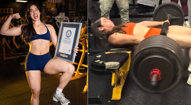 Lilian Zamora Sets Guinness World Record With Massive 639-Pound Hip Thrust