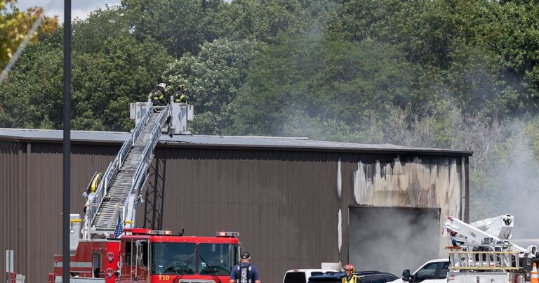 Fire breaks out at Sterling’s Self Help Enterprises; one firefighter injured