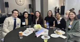 Members of the ACLU of Michigan gathered to celebrate colleague Miriam J. Aukerman