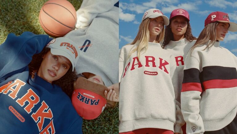 Parke's Viral Sweatshirt Gets a Dose of School Spirit in Brand's Debut Collegiate Collection