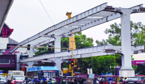 Construction underway for skywalk, FOB at Madhuban Chowk