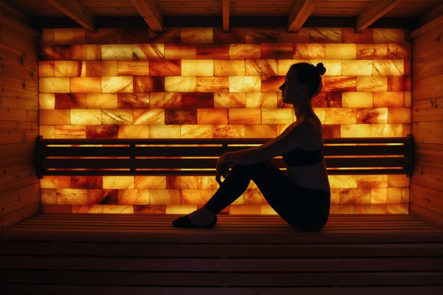 Halotherapy room in a spa