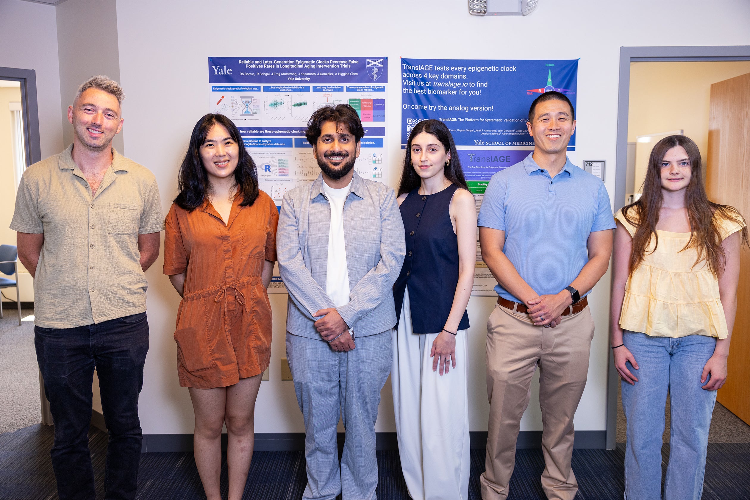 Daniel Borrus, Grace Zhou, Raghav Sehgal, Jenel Armstrong, Albert Higgins-Chen, and Avery Hanson.