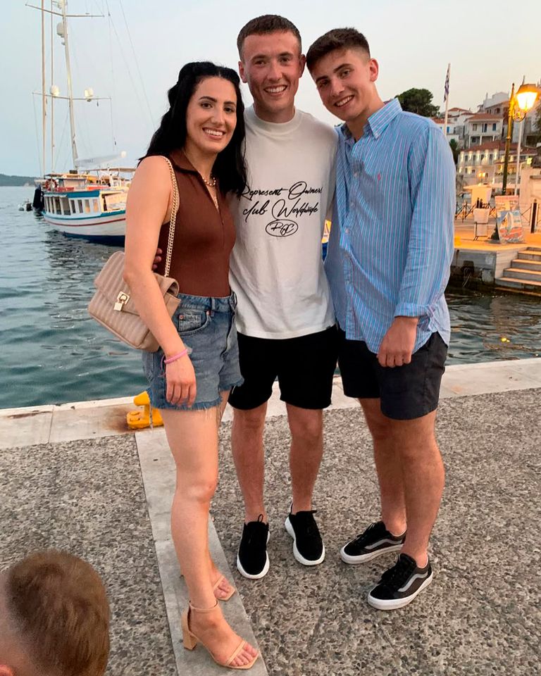 From left: Kennedy Frampton, Jordan and Cian Adams in 2021