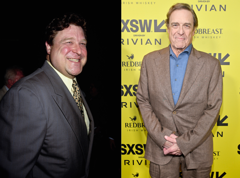 Split image of John Goodman. On the left, in 1993. On the right, in 2026.