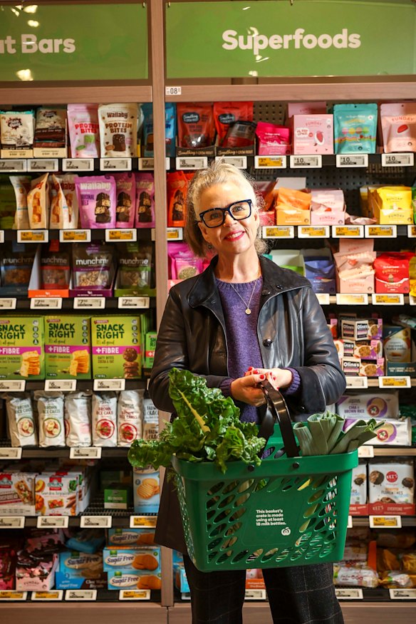 Professor Felice Jacka stocks up on healthy snacks.