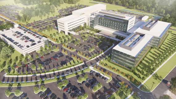 Artist's rendering of expansion plans at Cleveland Clinic's Richard E. Jacobs Campus in Avon