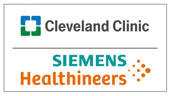 Logos for Cleveland Clinic and Siemens Healthineers
