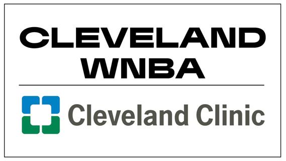 Logos for Cleveland Clinic and WNBA Cleveland