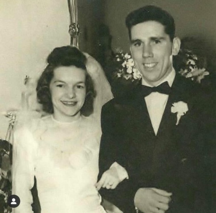 The Carrolls at their wedding.
