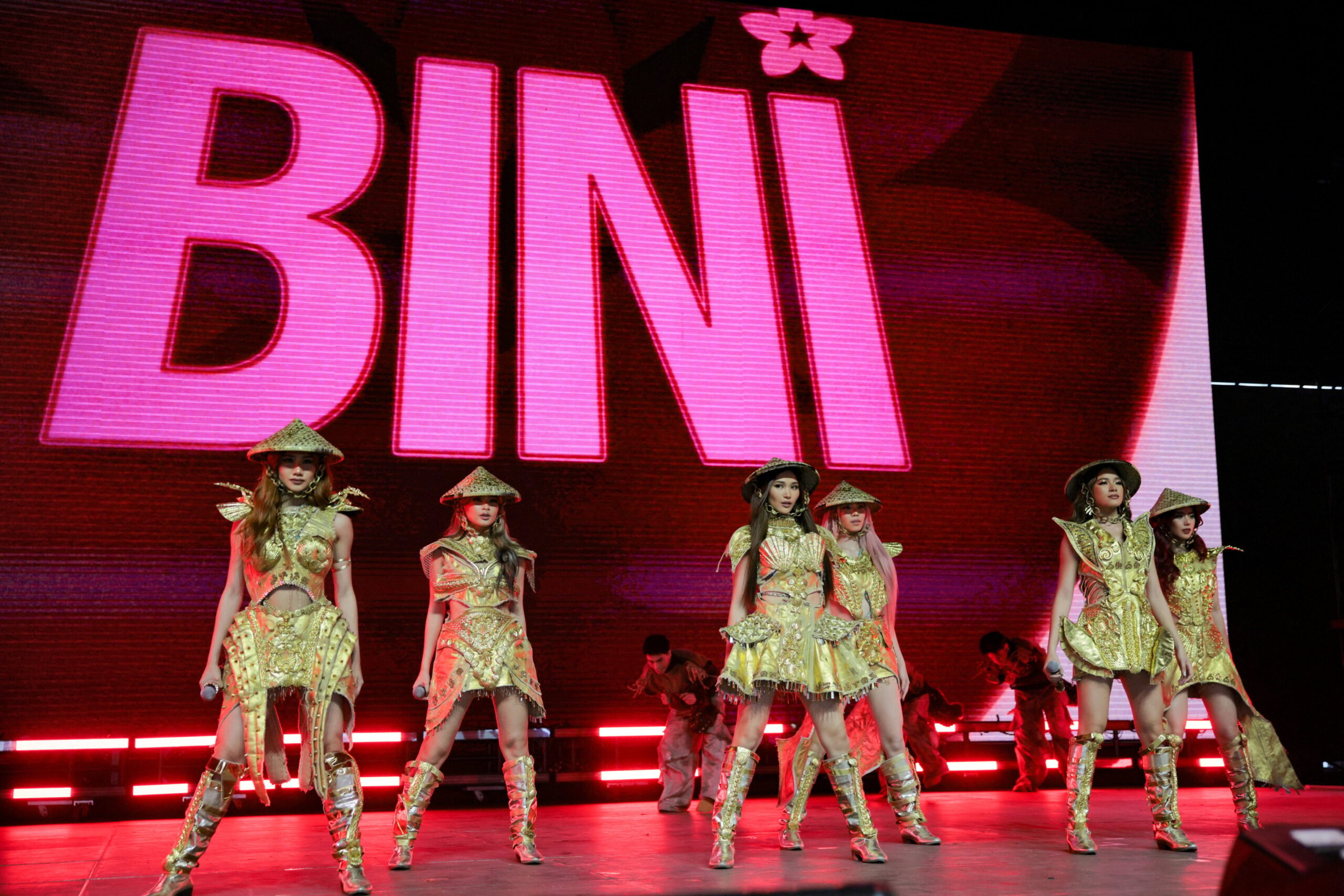 BINI perform at the Coachella Valley Music and Arts Festival in Indio, California, in April. Photo: Reuters