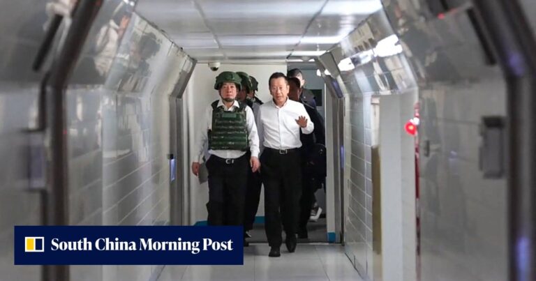 Taiwan’s William Lai rehearses late-night emergency escape during military drill