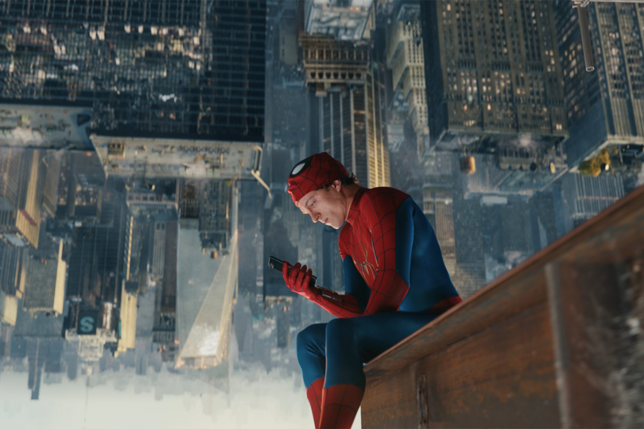 Tom Holland as Spider-Man in the franchise’s latest film