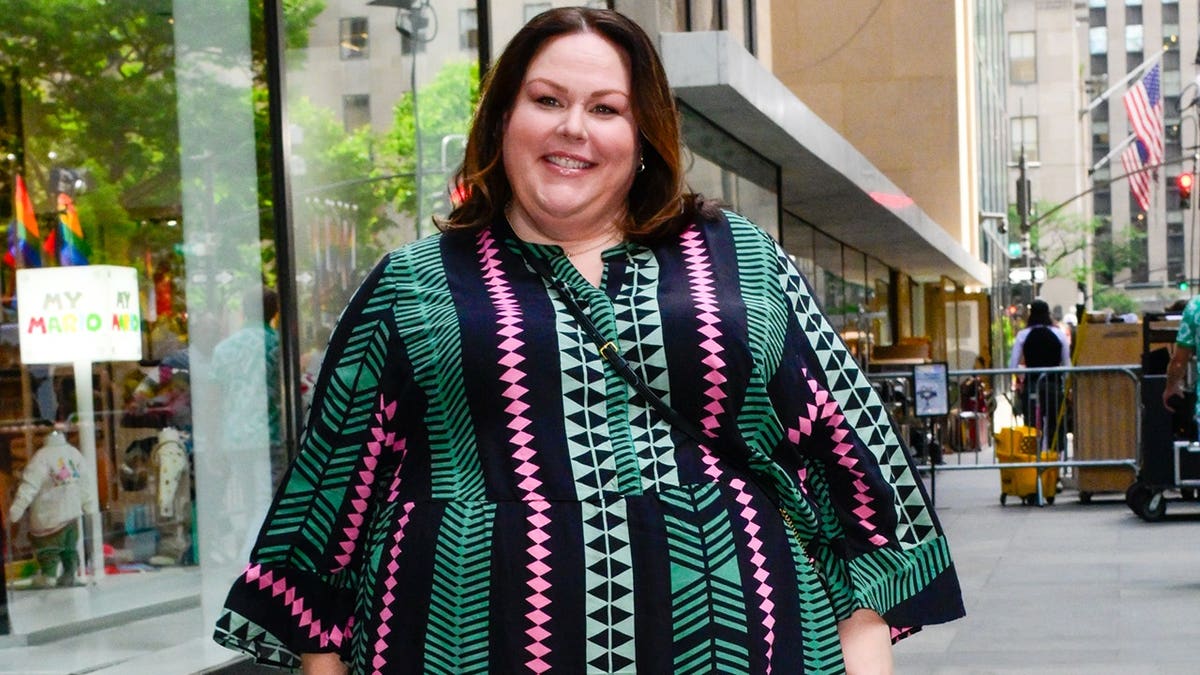 Chrissy Metz outside the "Today Show" in New York in August 2026.