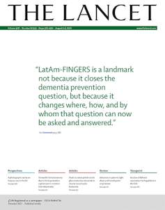 Image shows the cover of The Lancet
