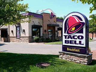 A Taco Bell fast food restaurant in Taylor, Michigan.